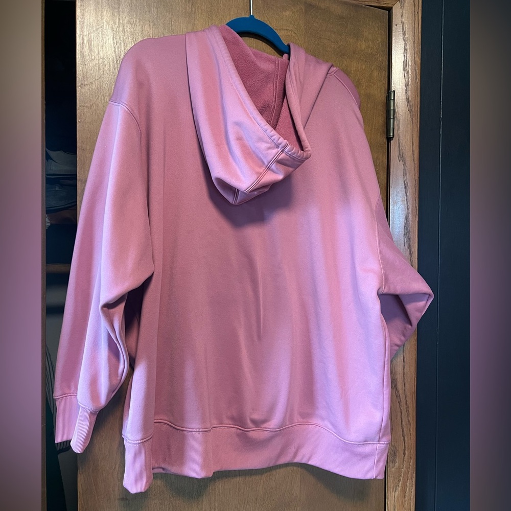 Nike Dri-FIT Pink Fleece Hoodie - Picture 3 of 4